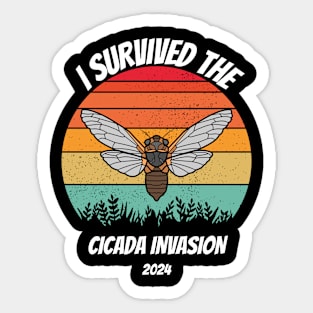 Cicada 2024, I survived the cicada invasion 2024 Sticker